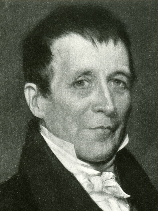 Hospital cofounder James Jackson young man, lithograph