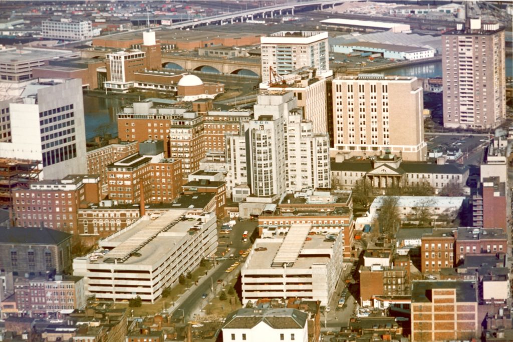 MGH Aerial view, 1975