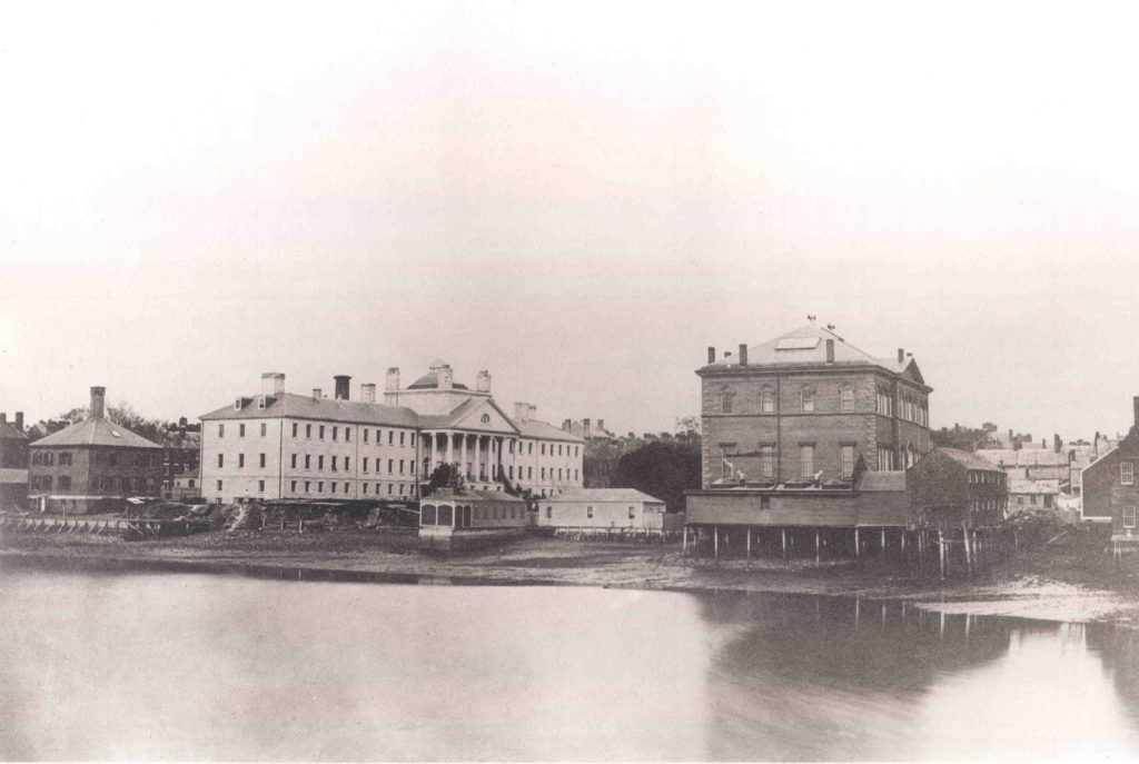 MGH and Harvard Medical School, circa 1853