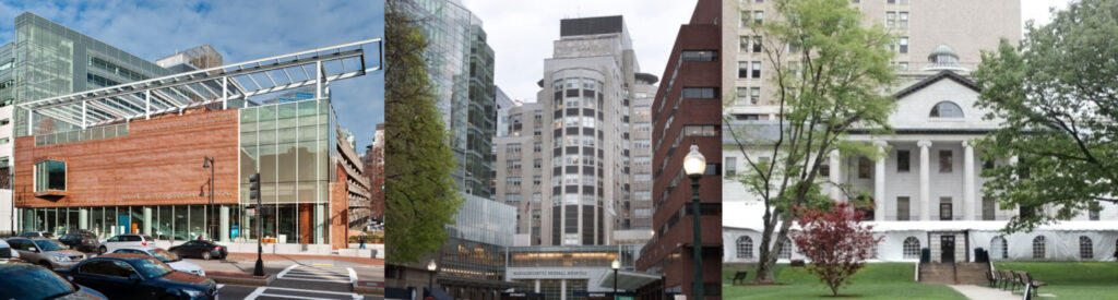 Russell Museum, Mass General Hospital, and Bullfinch Building façades