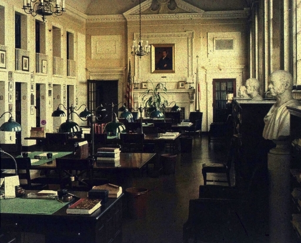color photo of library room