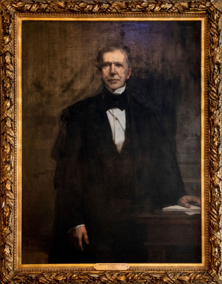 Painting of a man in formal, nineteenth-century clothing, in a gilded frame