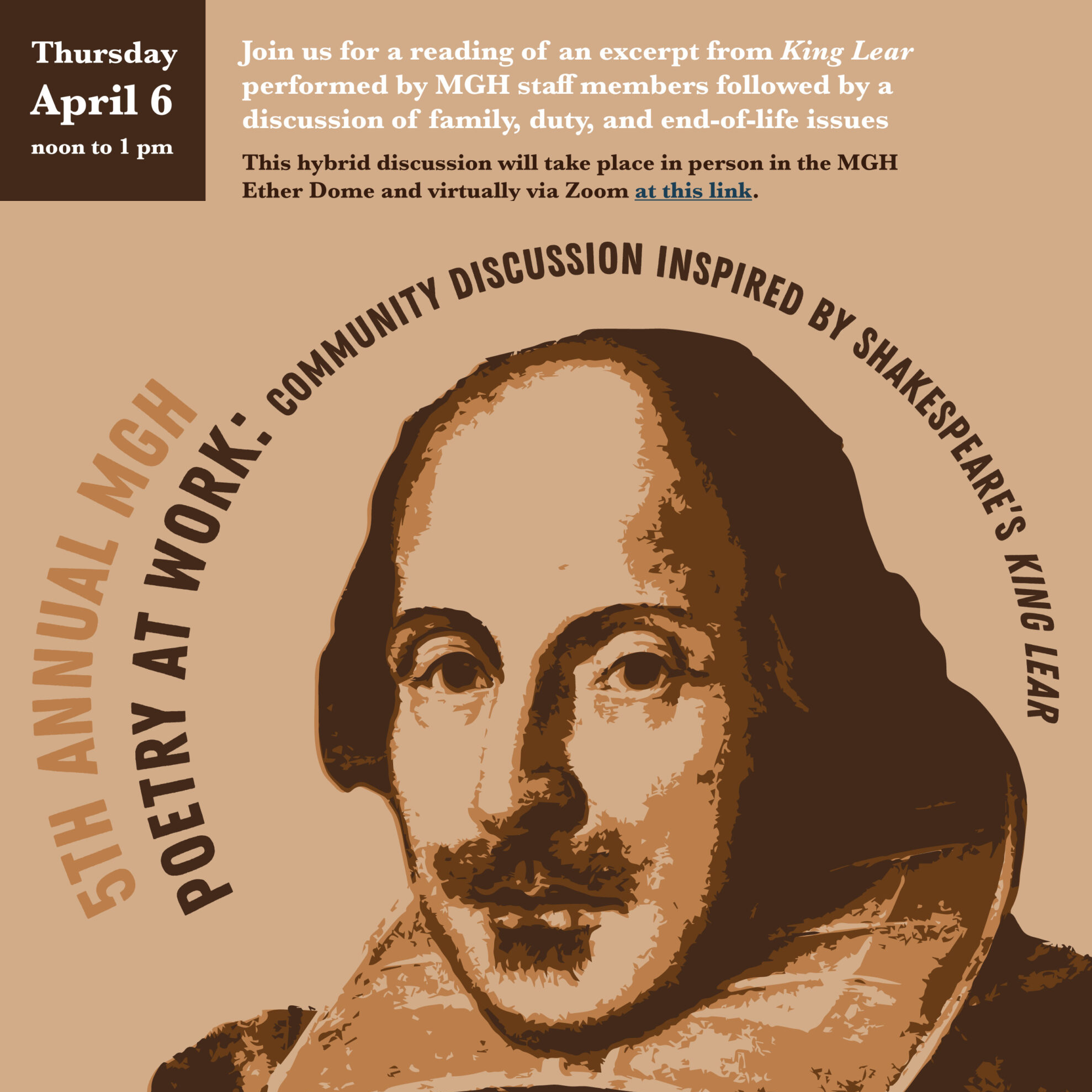 Poster image with Shakespeare